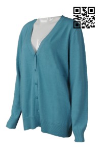 CAR026 Custom-made V-neck sweater Hong Kong telecommunications industry 55％acrylic 45％cotton Cold jacket supplier